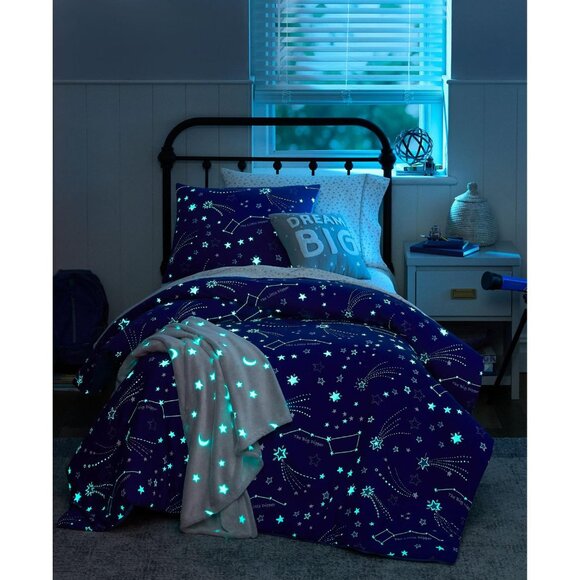 NWT Charter Club Boys Starry Sky 2-Piece Comforter Set Blue Multi Twin / Twin XL - Picture 2 of 10